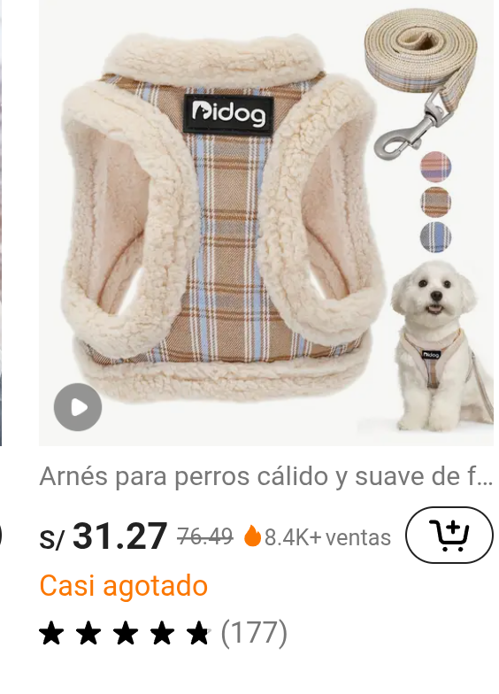 Ropa de perritos